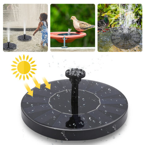 Pompe De Fontaine Solaire, Fontaine à Panneau Solaire 210L - H, Petite