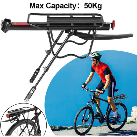 Porte-Bagages Arrière Dilwe – Alliage Aluminium, Charge 9 Kg, Diamètre Tige De Selle ≤ 33 Mm, Avec Élastique Et Réflecteur