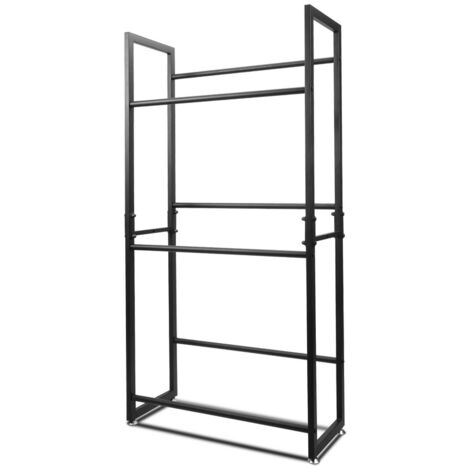 SWANEW 71x30x140cm Étagère à caisses de boissons Étagère à bière Rack à boissons Étagère pour Caisses de Boissons