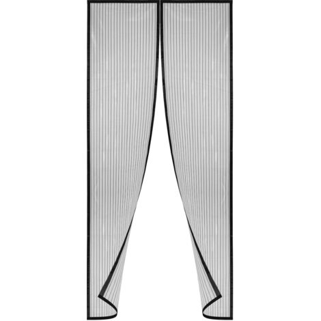 Rideau Moustiquaire Pour Porte De Caravane - Dimensions 63,5x175 Cm, épaisseur 300 Mym, Couleur Argent