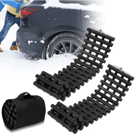 Lot De 2 Plaques De Traction Tout-terrain – 104,5 X 28,5 Cm – Charge 10 Tonnes – Pour Boue, Neige, Sable - 10