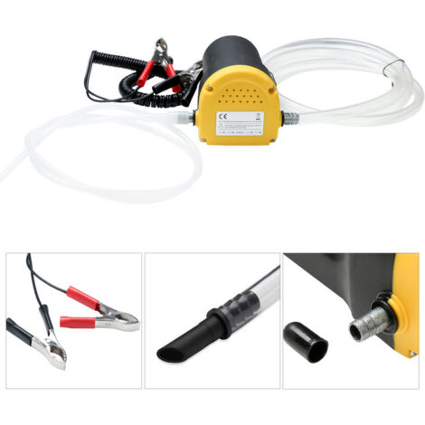 Pompe De Transfert D'huile 200W 220V - Débit 45 L/min, Hauteur D'aspiration 10m - Pour Huile Moteur, Diesel, Kérosène