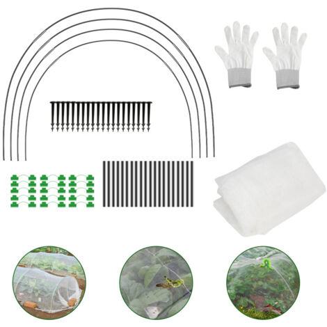 Tunnel De Culture Micro-Maille 3 M – Protection Anti-Gel Et Insectes Pour Légumes, Fruits Et Jeunes Plants Avec Ventilation Réglable