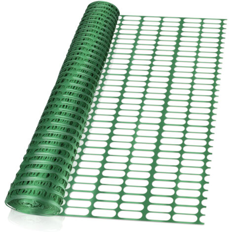 Maille De Signalisation Verte • Rouleau 1m X 50m • Chantier/Événement • Haute Visibilité • Démarcation