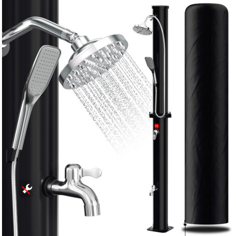 Rilime Housse Protection Solaire Douche Extérieure 420D 230x67cm - Bâche Étanché Jardin Anti-UV