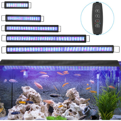 SUPVOX Lampe LED Submersible RGB à Bulles D'Air 7W Pour Aquarium - Éclairage Étanché 12V Avec 39 LED Multicolores