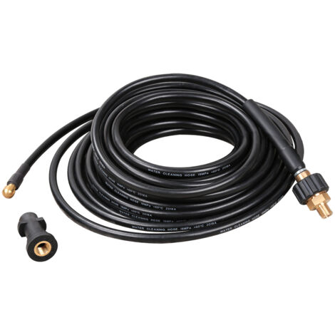 Kit Tuyau Nettoyage Canalisations 20 M 180-200 Bar – Adaptateur M22, 4 Jets, Sac De Transport, Compatible Kärcher K2 à K7