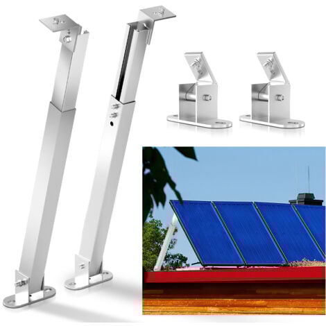Support de panneau solaire, 2 paires de supports de module solaire Supports de montage inclinables pour panneau solaire