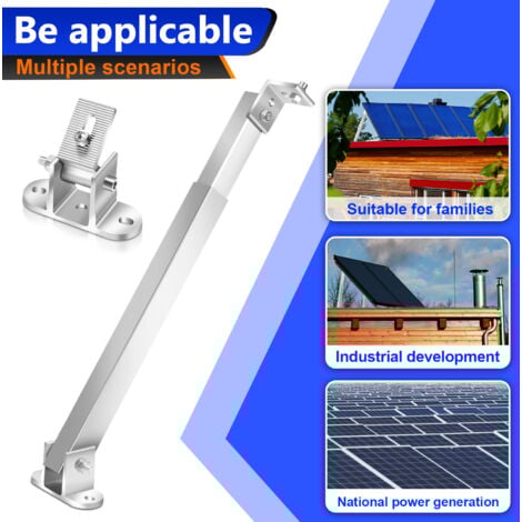 Support de panneau solaire, 2 paires de supports de module solaire Supports de montage inclinables pour panneau solaire