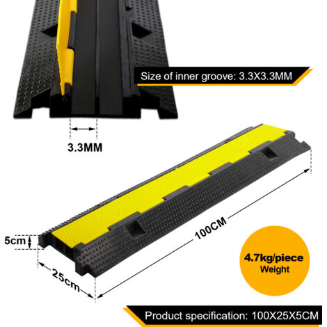 Cache-câbles De 1.8 M,Protection De Plancher De Câble,3