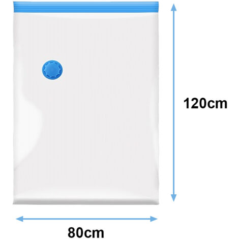 EINFEBEN Lot de 5 Sac Housse de Rangement，80x120cm sac d'aspirateur sac à vêtements sous vide