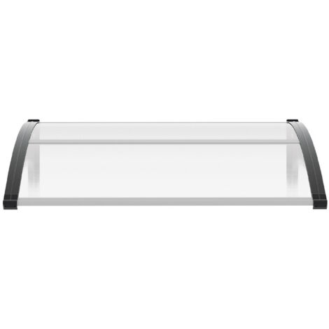 EINFEBEN Auvent pour porte en aluminium entrée marquise de terrasse 100 x 120 cm