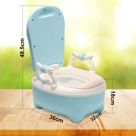 Pot De Voyage Pliable Pour Enfant 12-36 Mois - Portable, Lavable - 23x15x13 Cm Déplié