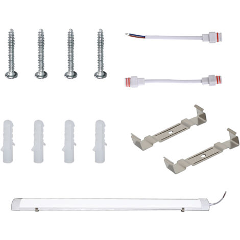 EINFEBEN Réglette LED étanche tubes LED 120cm 36W interconnectable traversante IP65 Plafonnier LED pour locaux pièces humides Blanc Neutre
