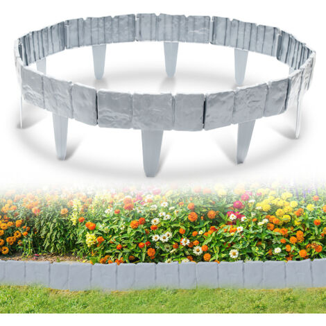 Chrispol Bordure De Pelouse Noire 10 M U2013 Bordure De Parterre Ronde U2013 10