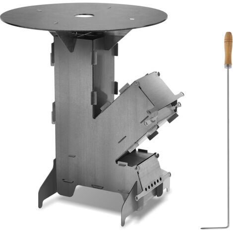 ROCKET STOVE Is the Perfect Wood Stove. a Portable Wood-Burning Camping