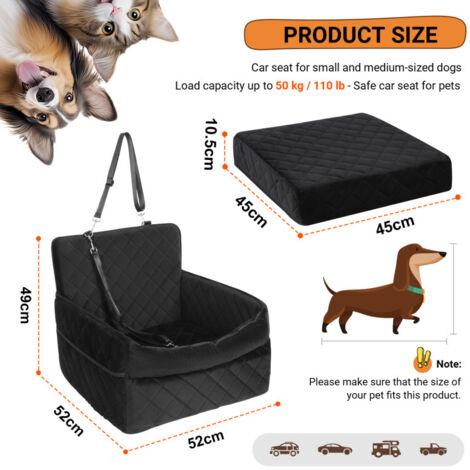 Housse De Siège De Voiture Pour Animal De Compagnie Anti-rayures, Housses De Siège De Voiture Pour Chien, Couverture Avant Pour Animal De Compagnie Tissu Oxford Antidérapant Pour Siège De Voiture Pour