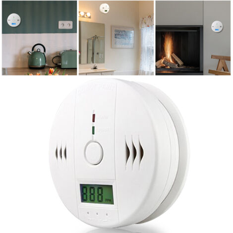 Blanc) Détecteur De Monoxyde De Carbone, Détecteurs De Fumée à