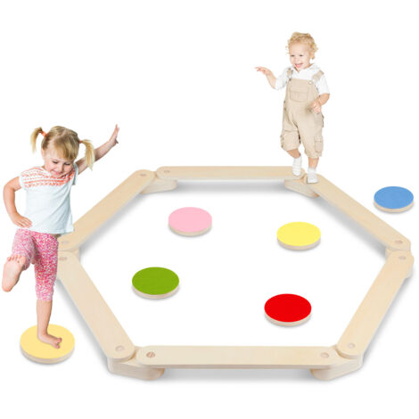 Pierres D'Équilibre Pour Enfants MINENICE - 12 Pièces, Antidérapantes, Jouets Sensoriels Intérieur/Extérieur