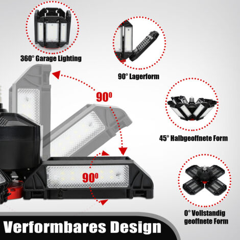 Projecteur LED UFO Pour Hall Industriel 50-800W - IP65, 50 000h, Aluminium, Marque LeadGoods, Neuf