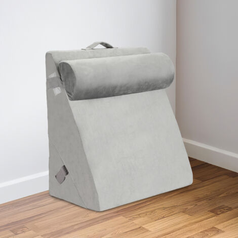 Coussin de Lecture en Mousse à Mémoire de Forme pour Lit Oreiller Cale Dos Coussin à Coin