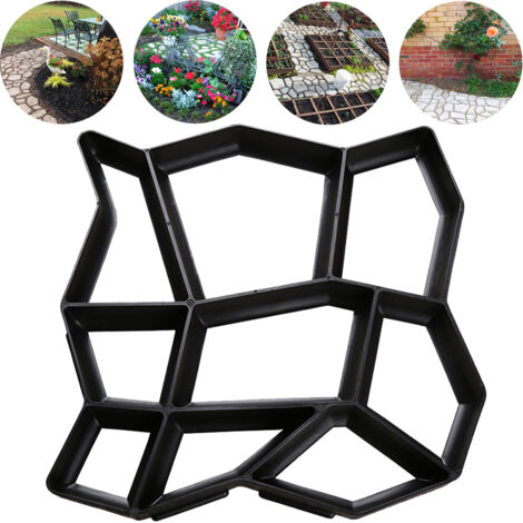 Moules à Pavés En Plastique Réutilisables Pour Allées Jardin - 2 Pièces Gogogmee
