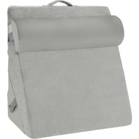 COSTWAY Coussin De Lecture Anti-Stress Cunéiforme, Ensemble D’Oreillers