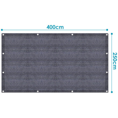 Tapis De Tente 300x400cm Taupe - Tapis Camping Avec Œillets Pour Auvent Caravane Et Extérieur
