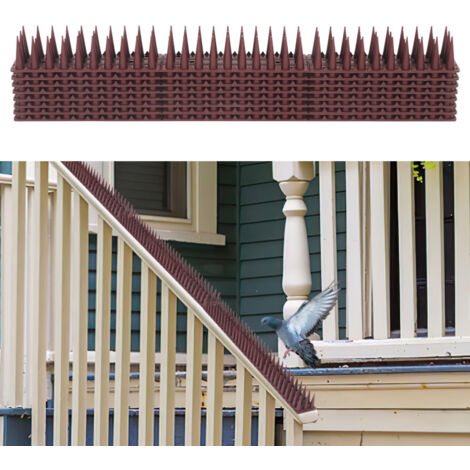 Pic Anti Pigeon Pas Cher SPIRDS 10 M (20 X 50 Cm) - Pics Anti-pigeons De Balcon - Piques Anti-oiseaux Pour Protéger Les Jardinières, Rebord De Fenêtre, Toit, Pics Anti-pigeons En Acier