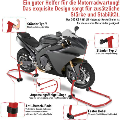 Béquille Avant Sous T De Fourche V4 Compatible Avec MV Agusta F3 800 13 21 Rouge 137096 0