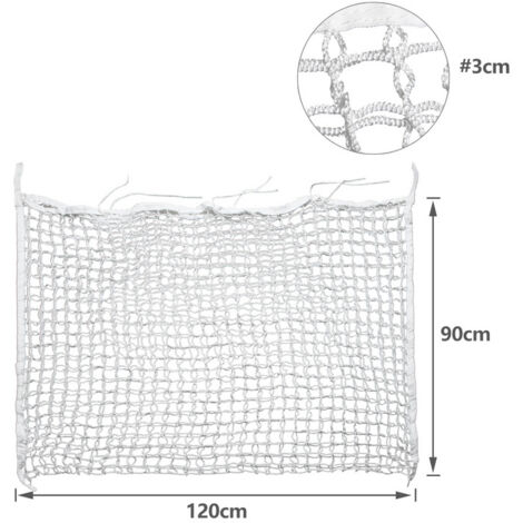 Filet à Foin Carré Pour Cheval - 15' X 15' - Goodwin - 2 #42 - 400 Lb