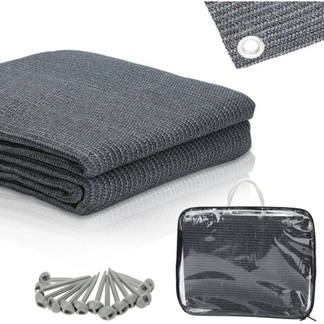 Tapis De Sol Camping-car NEWFUN 250x300 Cm – Avec 12 œillets, Piquets Et Sac De Transport Inclus