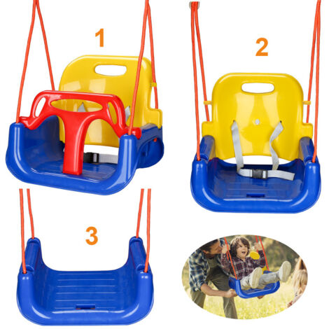 Siège De Balançoire En Plastique Pour Enfants – Solide, Résistant Aux Intempéries, Cordes Réglables De 10 Mm, Montage Facile, Sécurité Et Confort Pour Jardin Et Aire De Jeux
