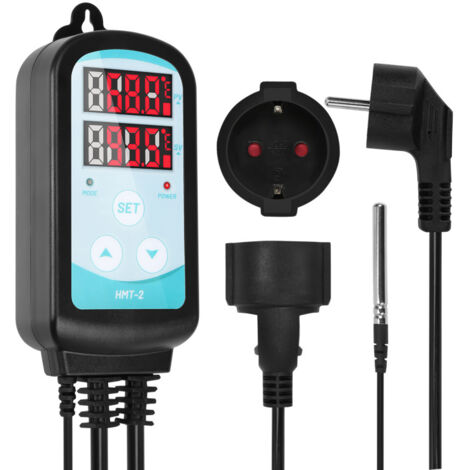 Régulateur D'humidité Et Température Sur Prise 230V - Modèle S1043 - Pour Serre, Cave, Local Technique