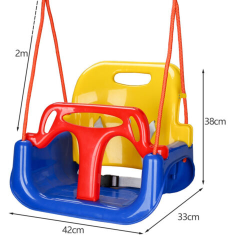 Balançoire de bébé 2 en 1 avec sièges de saut suspendus pour enfants, balançoires de Patio intérieure/extérieure pliables, support métallique pour porte facile à assembler à partir de 93,81 € (mai 2026