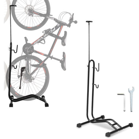 Porte-vélos à Base De 3 Espaces Au Sol En Acier Galvanisé