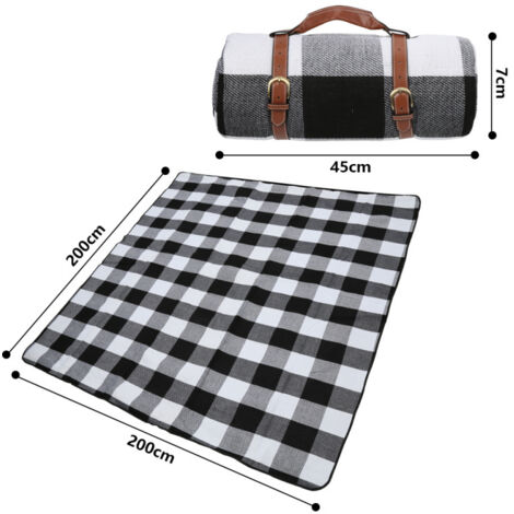 Couverture Pique Nique Ipereable Lavable, Tapis De Plage Epais Pour