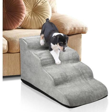 Rampe Escamier Pour Chien Et Chat - Marches Antidérapantes - 60x33x30 Cm