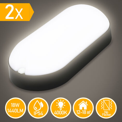 Plafonnier LED Pour Salle De Bain - Lampe Humidité 60/120/150 Cm, 3 Températures De Couleur, IP44