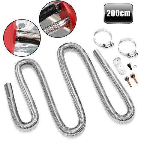 Kit échappement 200cm Silencieux Mothinessto Tuyau De Réchauffeur D'air Tuyau D'échappement De Gaz D Vevor Chauffage Diesel Kit échappement 200cm Silencieux Mothinessto Tuyau De Réchauffeur D'air Tuyau D'échappement De Gaz D Vevor Chauffage Diesel