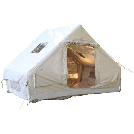 Tente Familiale Grande Tente Gonflable 6-8 Personnes - Grande Tente Air Camping Familial - Avec Trou Cheminée Et Puits De Lumière Tente Gonflable 4 Saisons