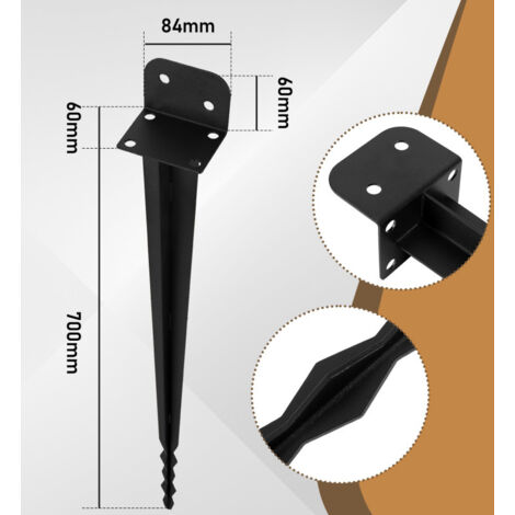 Support De Mât De Drapeau Réglable - Support De Façade Réglable