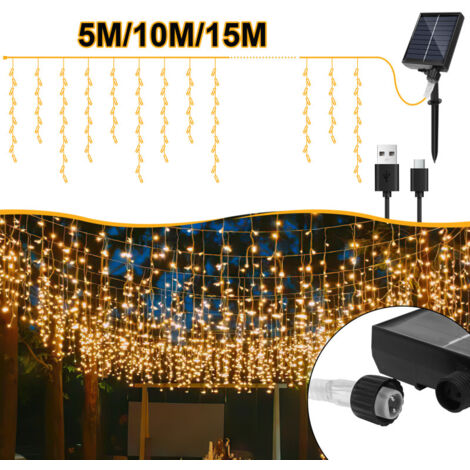 Guirlande Lumineuse Extérieure 20m + 5m - 660 LEDs Rideau Lumineux Avec Télécommande Et Timer - IP65 Étanche - 8 Modes Pour Noël, Jardin, Balcon - 8