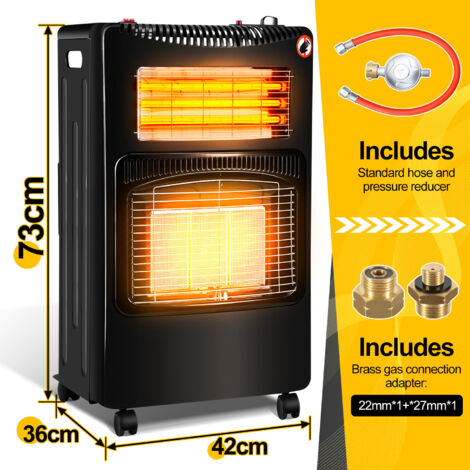 Chauffage à Gaz Pliable HOME It® - 3 Puissances (1.5/2.8/4.2 KW) - Pour Pièces Jusqu'à 80 M²