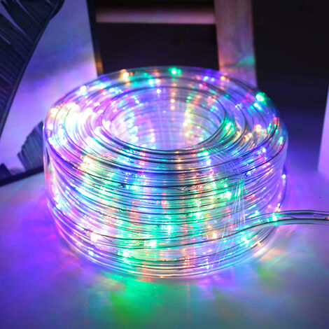 Tube lumineux, 13 mm, 230V, 20 m, ampoules multicolores à