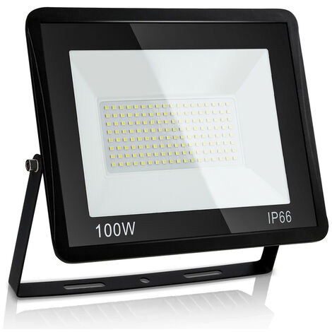SWANEW Projecteur LED projecteur extérieur projecteur extérieur IP66  applique 100W Blanc chaud