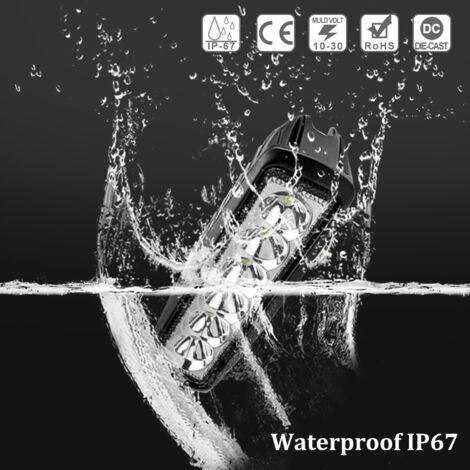 Faro Da Lavoro LED Da 24W Con Interruttore