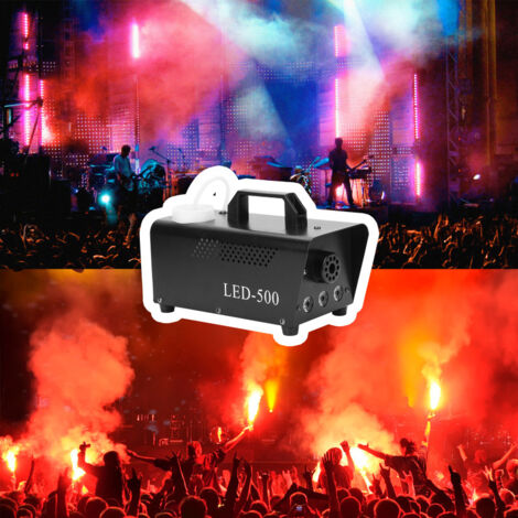 Machine à fumée mariage RGB 500W effet disco LED machine à fumée