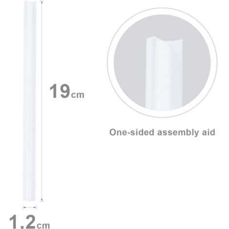 40 Bandes De Fixation PVC Pour Film De Clôture - Anthracite, 19 Cm, Pour Jardins Et Brise-vue