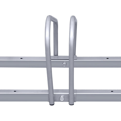 Ratelier velo Support à vélos Présentoir à vélos Porte-vélo Supports multiples roues VTT pour 6 vélos